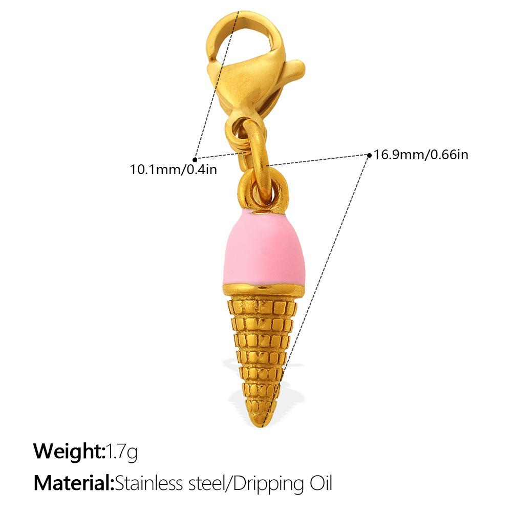 Cute Sweet Wind Pizza Candy Food Series Lobster Buckle Pendant Diy Bracelet Necklace Exquisite Accessories