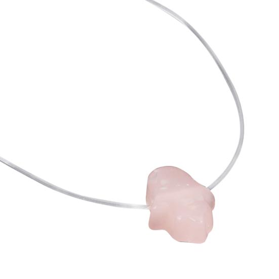 Přívěsek Hamsa Hand of Fatima Transparentní řetízkový náhrdelník Dámské šperky