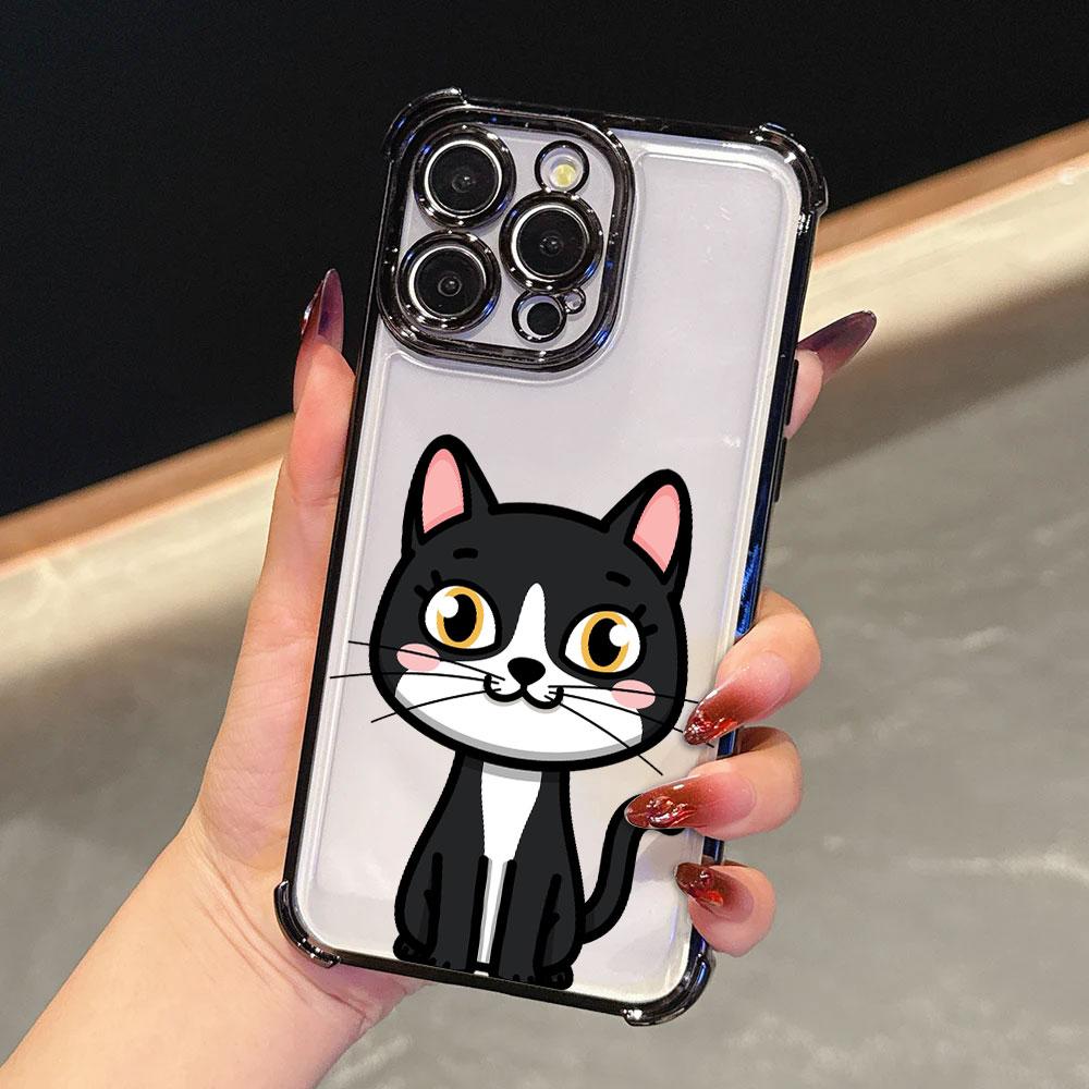 Cartoon Cat Cute Case For Samsung Galaxy A57 A37 A07 A17 A56 5G A55 A54 A52 A53 A36 A34 A35 A33 A73 A26 A25 A16 A06 Phone Cover