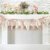 1 Set Garland Banner Bowknot Design Decorative Garland Banner Indoor Outdoor Party Home Holiday Festival Decoration