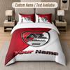 Custom Bedding Set AZ Alkmaar Pattern, Print Name Text 1 Duvet Cover plus 2 Pillowcases Home Textile