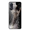 For Oppo Reno8 T 4G Case Luxury Tempered Glass Back Cover Hard Case For Reno8 T 4G 6.43" Capa Funda Animal Vividly Coque Wolf