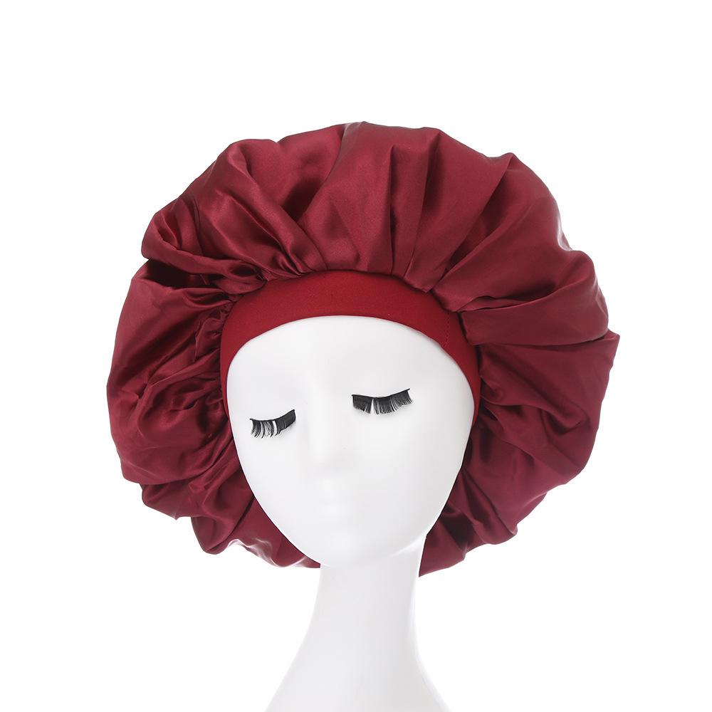 Extra Large Satin Sleep Cap: Wide Brim Headscarf for Hair Protection and Chemo Care