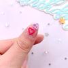 200PCS Mix Colorful Candy Colored Hollow Heart Nail Art Flat back Scrapbook DIY Wedding Valentine's Day Accessories Decor Crafts