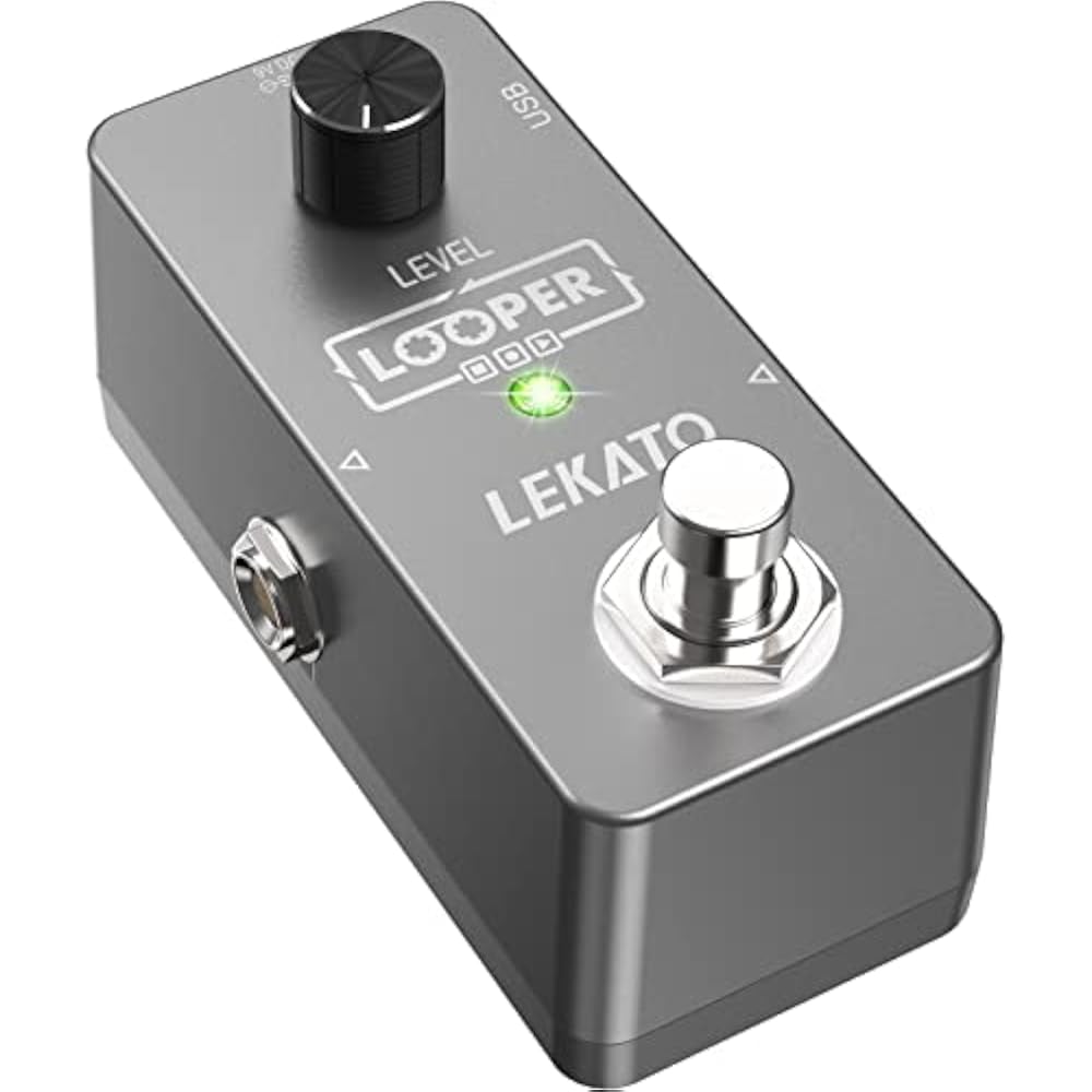 Guitar Looper Effect Pedal Loop Pedal LEKATO 5 Minute Loop Time Unlimited Overdub Loop Station (w...
