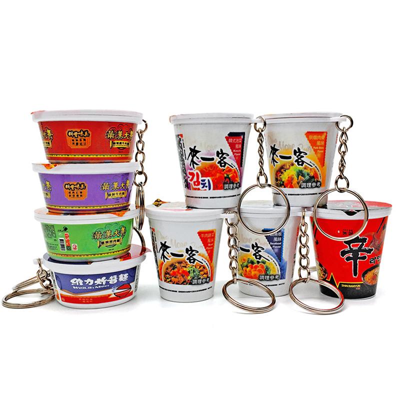 Novinka Simulace Instantní Nudle Klíčenka Mini Svačinky Přívěsek na Tašku Kreativní Ozdoba na Batoh Doplňky Dárky