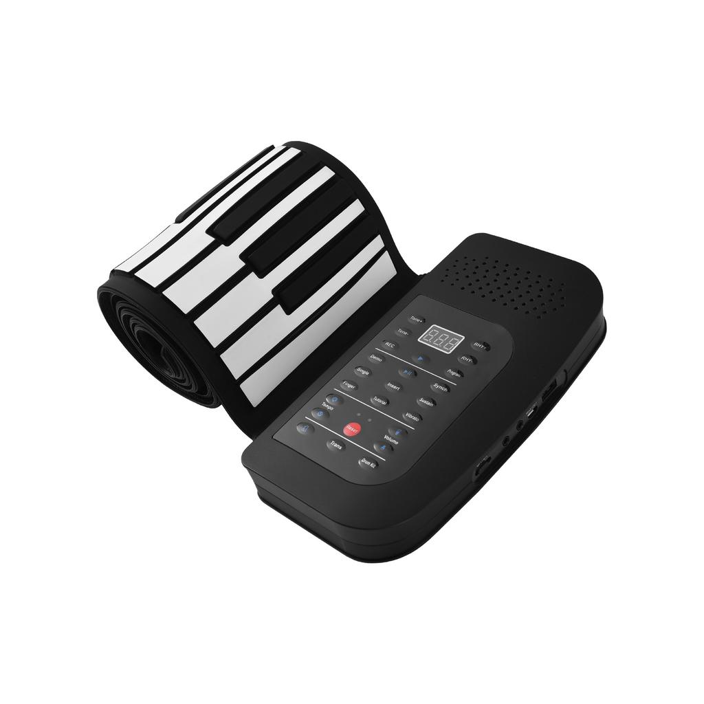 88 Key Portable Piano Roll Up Piano with Speaker Sustain Pedal Silicone Foldable Piano Thickened 9mm Piano Keys Home