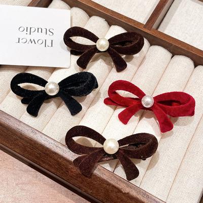 Women Bow Fabric Hair Clips Suitable for Daily Use As Hair Accessories