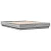 Bed Frame Grey Sonoma 150 x 200 cm Engineered Wood