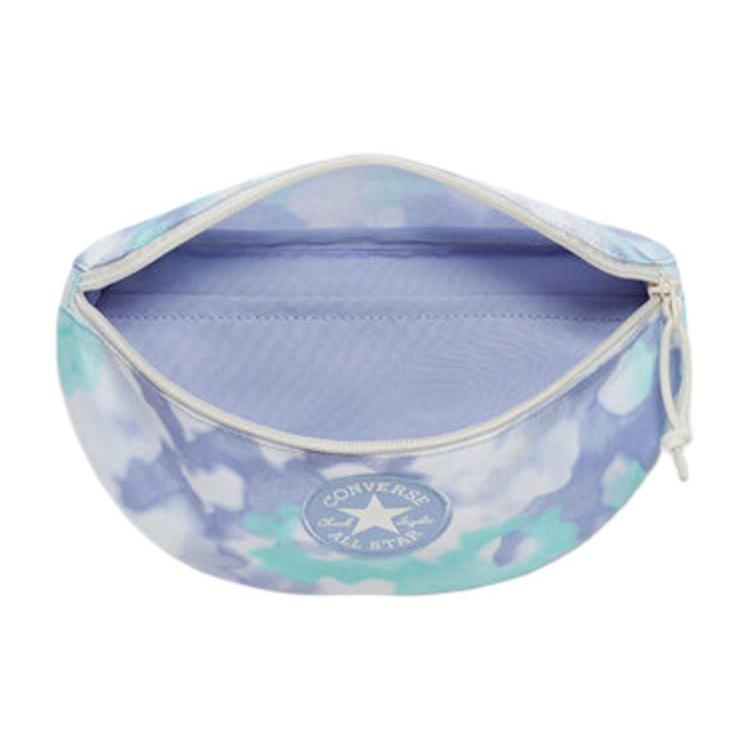 New Converse Polyester Sling Bag, Crossbody Bag, Fanny Pack Unisex Light Blue Purple 10022528-A03