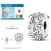 Cat Butterfly Daisy CZ Pave Clip Charm Bead Components Positioning Buckle Copper Metal Silicone Spacer Bead Components Compatible With Authentic