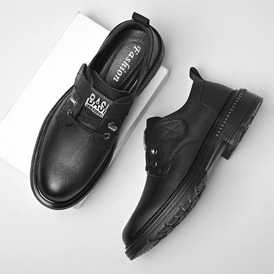 2025 Business Shoes Men's Banquet Dress Shoes Autumn New Men's Genuine Leather Shoes Thick Bottom Work Dress Shoes Office Botas
