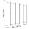 VidaXL Cloison de Séparation 5 Panneaux Séparateur de Pièce Pliable Diviseur Écran d'Intimité Paravent Décoration Salon 350187