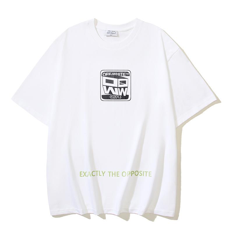 1186 Off-White 2025 Summer New Devil Hand Eye Pattern Printed Short Sleeved T-shirt for Men and Women