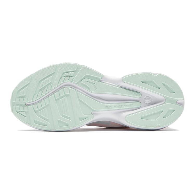 Anta Kids UFO 6.0 Comfortable Non-Slip Wear-Resistant Breathable Lightweight Low-Top Running Shoes Kids Running Shoes White Pink Green 322435502-5