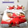 Biancheria da letto con motivo Robert Lewandowski Decorazione per la casa Regalo di Compleanno e Festa (1 * copripiumino + 2 * federa, senza nucleo)