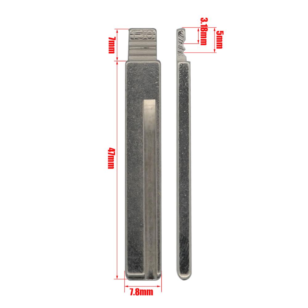 

jingyuqin Remote #129 #130 Key Blade Автомобильный ключ эмбрион для Hyundai Kia HY20 Правый левый лезвие Автомобильный ключ эмбрион йельский синий