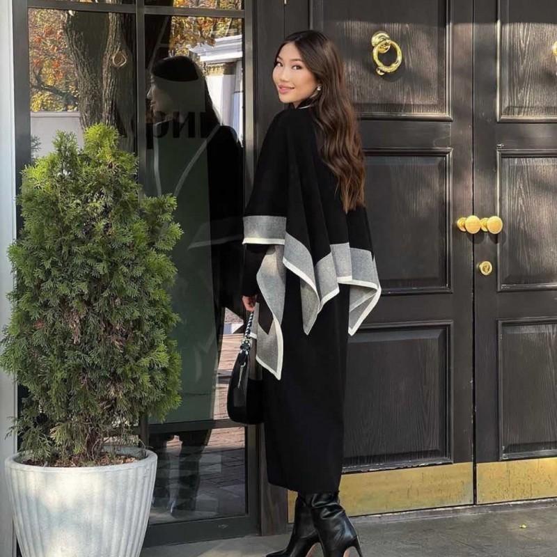 Shawl Coat Knitted Dress Two-piece Large Size Girl Loose Skirt Temperament Elegant Suit
