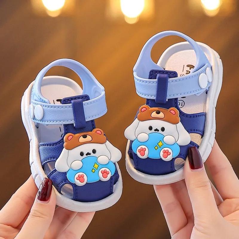 

Summer Baby Sandals Boys Girls Soft Sole Comfortable Beach Shoes Cute Cartoon Designs Breathable Toddler Sandals 1-4 Years 22