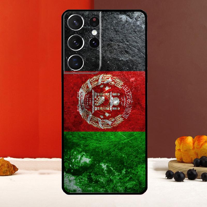 Flag of Afghanistan Cover For Samsung Galaxy S25 Ultra S22 S23 S24 Plus S20 S21 FE S9 S10 S25 FE Phone Case