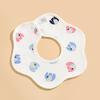Ins Double-sided Cotton Waterproof Bib Crepe 360-degree Rotating Saliva Towel Children's Breathable Gauze Baby Bib