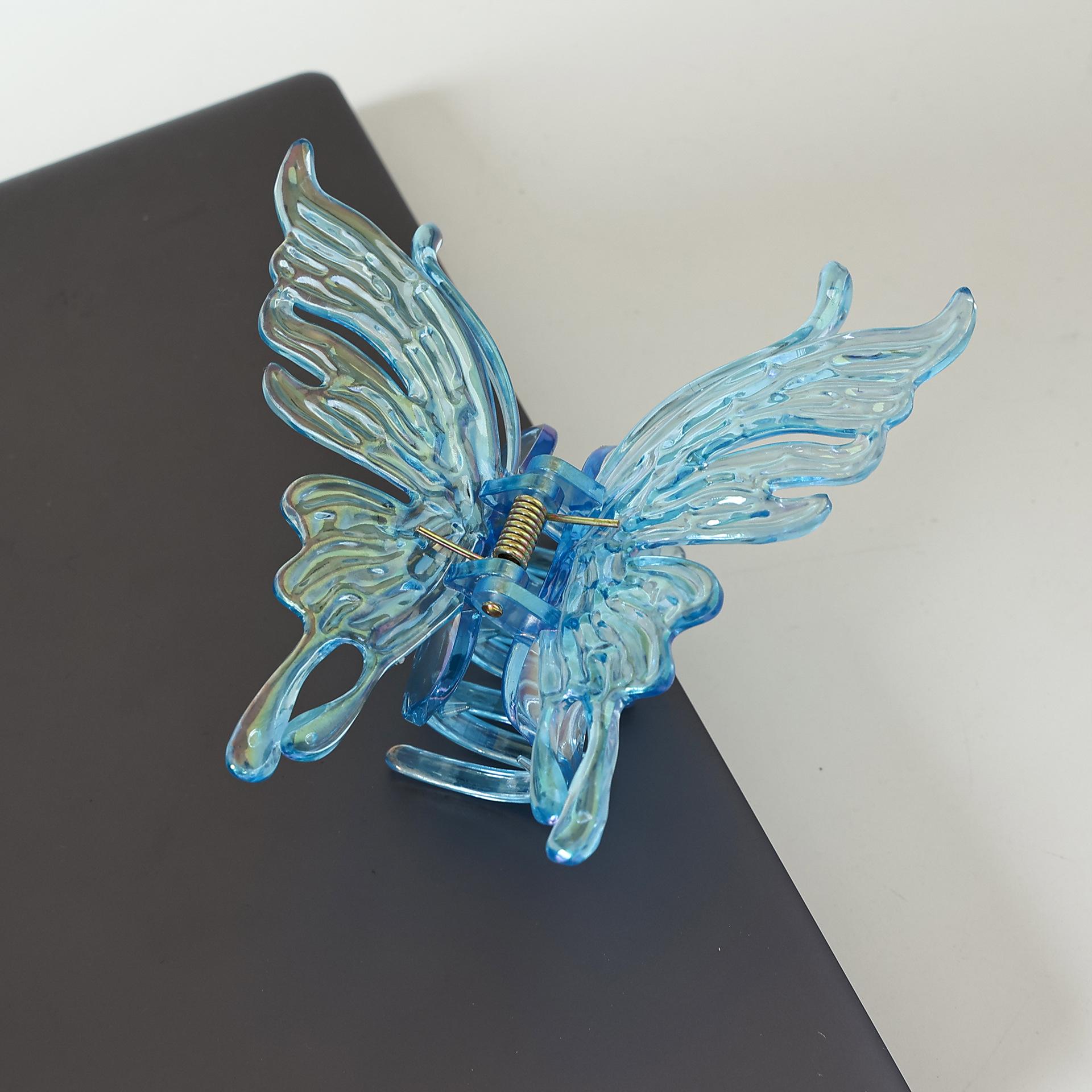 

Французские заколки для волос в стиле ретро, ​​цвет бабочки, в форме сердца, акриловая заколка для волос на затылке, аксессуары для волос, заколки для головных уборов, зажим для головного убора