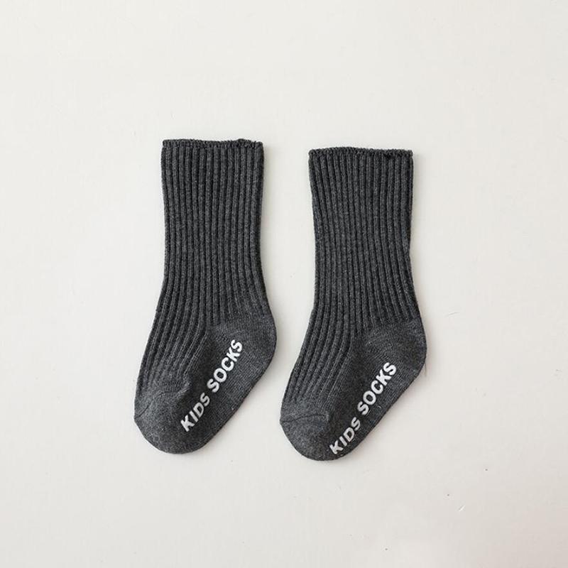 Bonbonfarbe Neue Kinder Baumwollsocke Für Jungen Kleinkinder Mädchen Knöchelsocken Gestreift Rutschfest Säugling Baby Bodensocke Weich