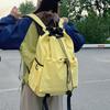 Schoolbag Drawstring Bundle Mouth Bag Backpack Women's Leisure Commuter Lightweight Outdoor Backpack Splicing Color Contrast Anti-splashing Travel Bag