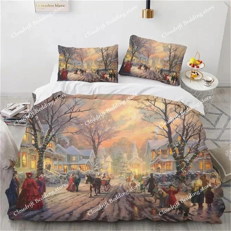 Van Gogh Ελαιογραφία Σετ Κλινοσκεπασμάτων Queen King Size Διακόσμηση Υπνοδωματίου Πάπλωμα Και Μαξιλαροθήκη Οικιακό Υφασμα