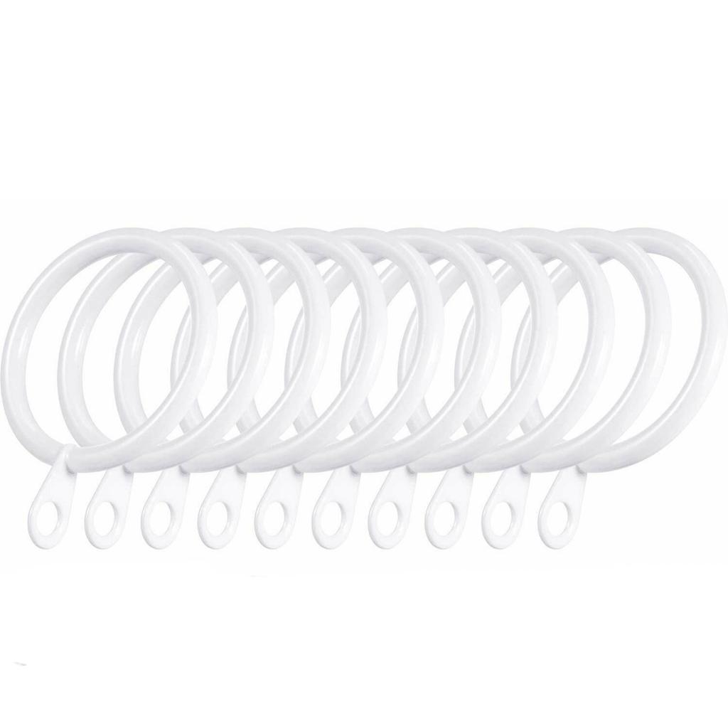Metal Curtain Rings Hanging Hooks for Curtains Rods Pole Voile Heavy Duty Rings 6/12/24/48/60/84/96PCS Curtains Holder Hooks