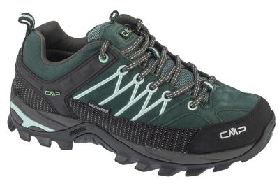 Rigel Low Wmn WP, Zapatos de senderismo verdes para mujer