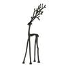 Deer Tabletop Decoration - Black Statues Christmas Decorations,Xmas Figurines,Elegant Indoor Holiday Decor,Ideal For Mantel Living Room Bedroom
