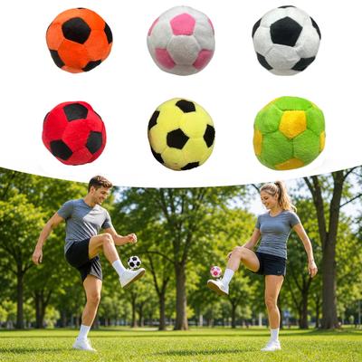 Miękka piłka Hacky Sack wypełniona bawełną, 10 cm, dla początkujących, zabawka Footbag Freestyle wypełniona bawełną, prezent, bez wypełnienia piaskiem