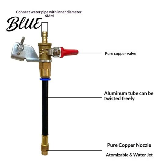 Cooling Spray Kit for Marble Tile Dust Remover Water Sprayer Cutting Machine Angle Grinder Misting System Sprayer Wet Suppression Aluminum