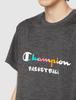 Champion Dry Saver Basketball Heather Size Graphic Logo Print T-Shirt, Men's Black, L, C3-VB354, Sweat-Reducing, Anti-Stick, Moisture-Wicking,