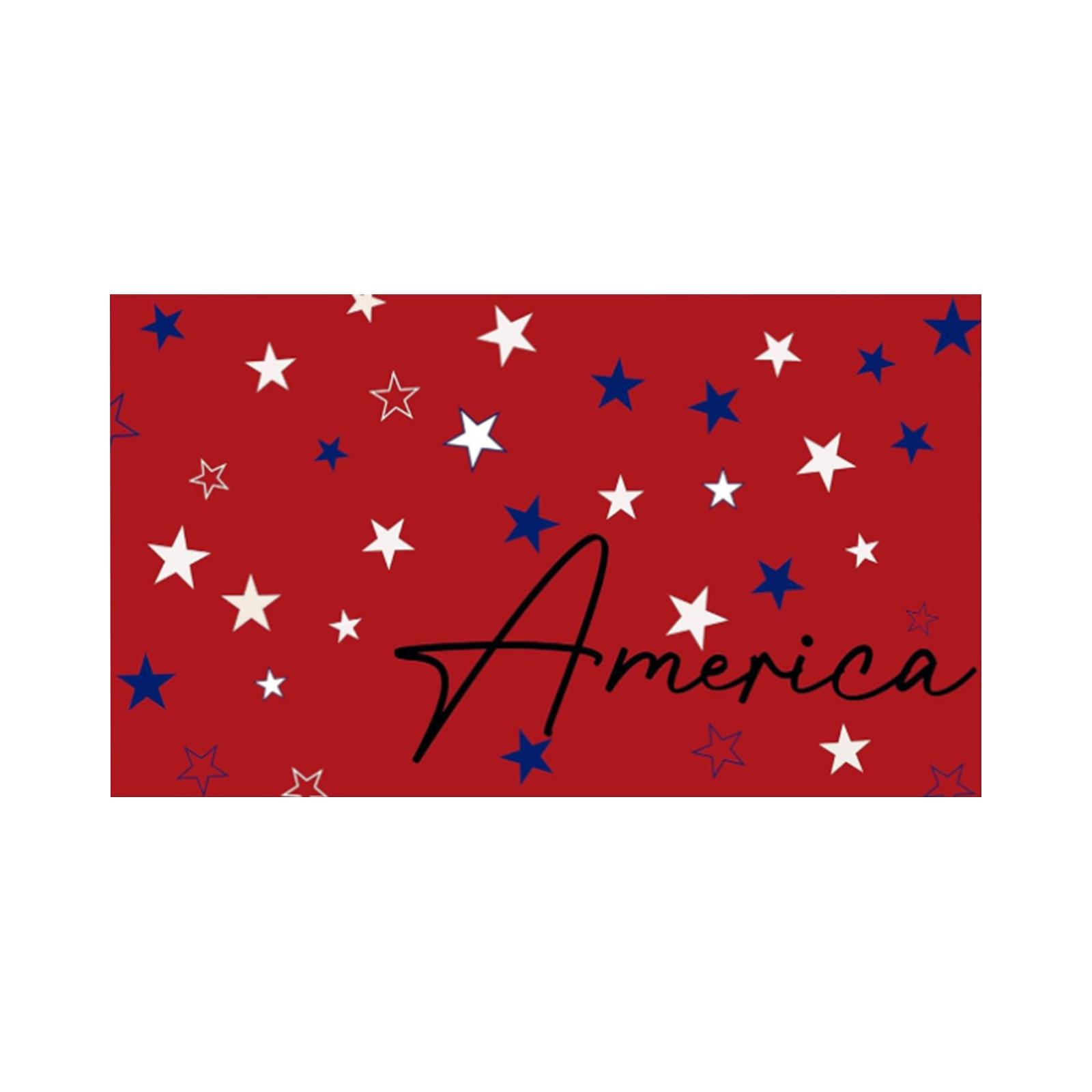 

Домашний дверной коврик, коврик для дома и улицы, коврик для входной двери для наружного крыльца, входные коврики на День независимости, патриотическое украшение One Size