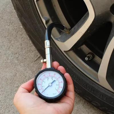 100 PSI Tire Air Pump Tester High Precision Long Hose Meter Versatile Tire Pressure Gauge Car