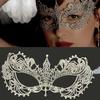 Makeup Ball Hollow Lace Face Mask With Ribbon Princess Masquerad Cosplay Prom Props Costume Female Sexy Diamonds Eye Mask