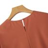 ZANZEA Women Casual Round Neck Long Sleeve Patchwork Crochet Blouse
