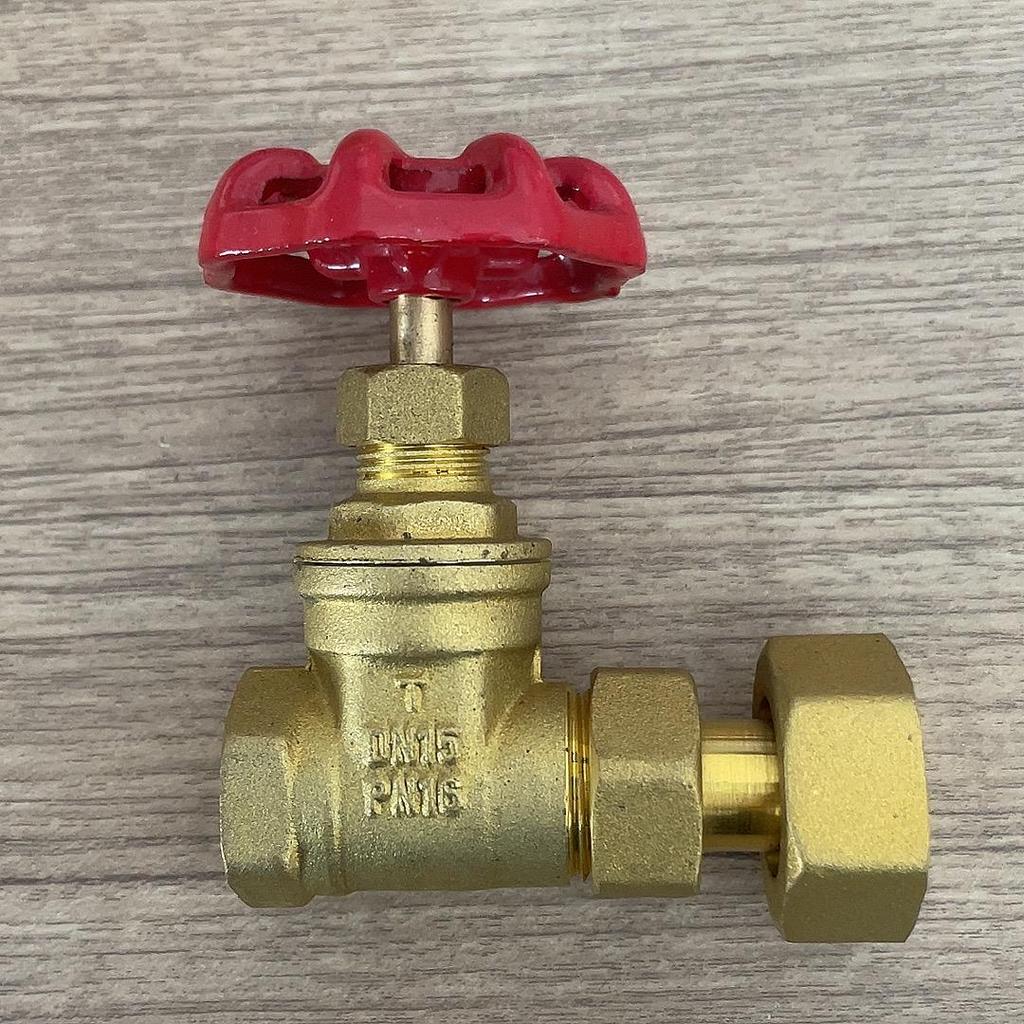 Brass Gate Valve for Water Meters with Thickened Silk Thread and PPR2 Double Hot Melt (4-6 Points)