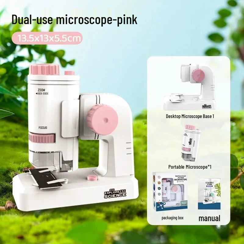 

Біологічний мікроскоп високої роздільної здатності для дітей віком 6-12 років: Ідеально підходить для викладання про клітини, бактерії та мікроорганізми в початковій та середній школі
