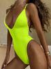 New sexy women's one-piece swimsuit solid color multi-color swimsuit