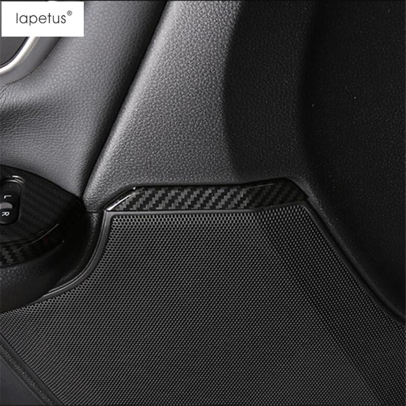 Inner Door Speaker Audio Loudspeaker Strip Molding Cover Trim For Honda CR-V CRV 2017- Red Carbon Fiber Interior Accessories