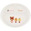 Kanesho Pottery "The Bears' School" Jackie's Little Sister Lunch Plate, 23cm, White, 798121