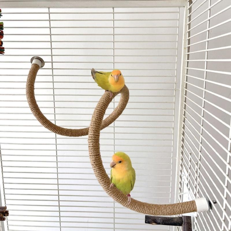 Pet Bird Perch Swing Rod Teeth Grinding Chew Toy for Teeth Grinding Fun Play for Budgies Parrot Accessories high quality