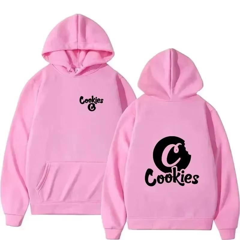 Autumn Men's Women's Hoodies Cookies Letter Printing Unisex Fashion Pullover Long Sleeves Loose Casual Vintage Sweatshirts