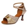 Women's Girls Latin Dance Shoes Ballroom Tango Salsa Party Shoes for Ladies High Heel 7CM