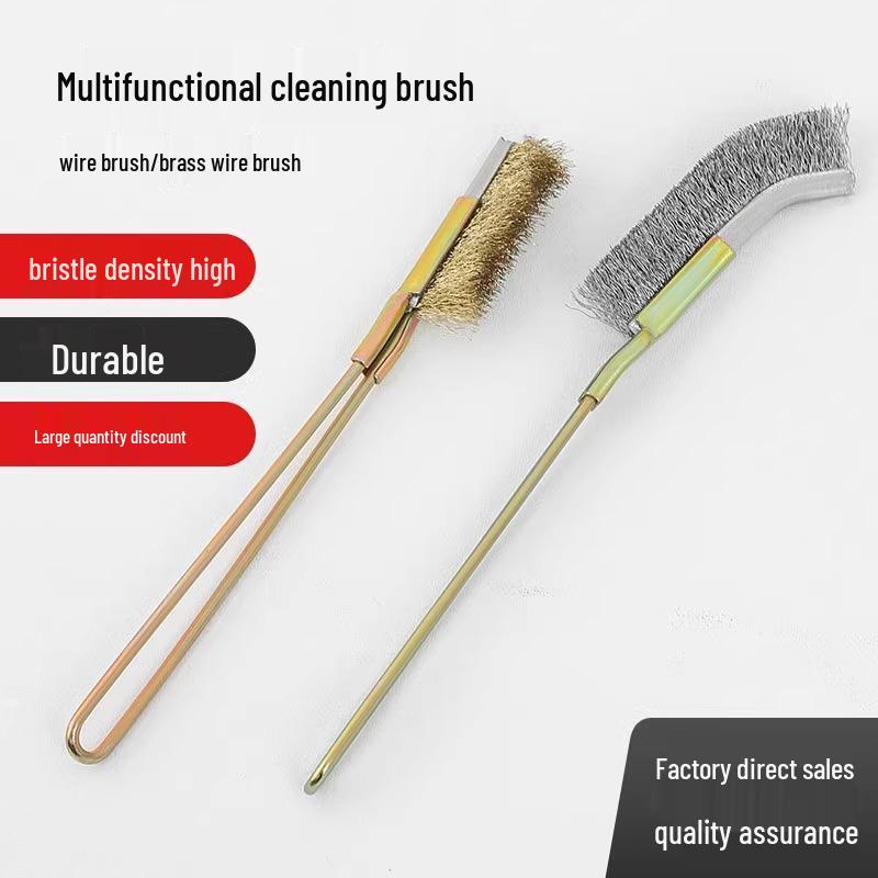 Steel Wire Cleaning Brush with Handle for Grill and Kitchen Rust Removal