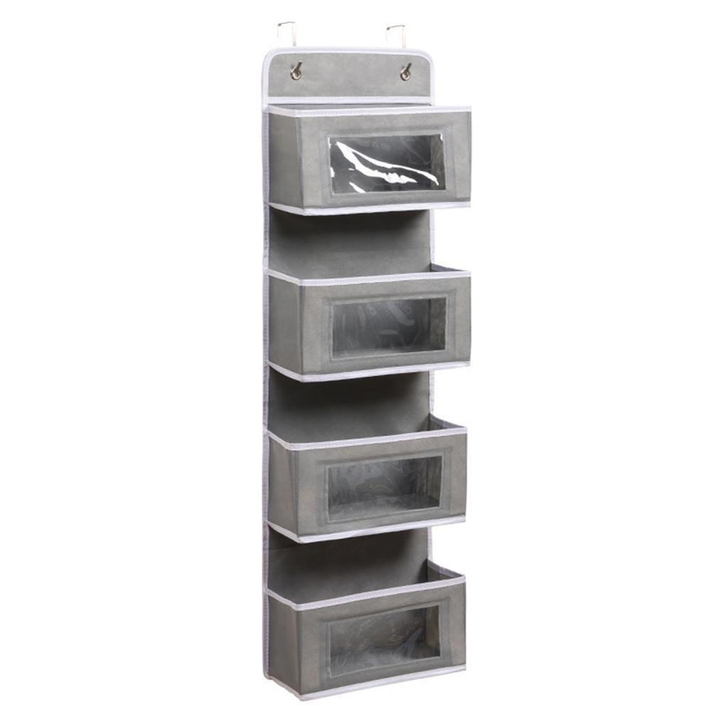 Door Hanging Organizer,2 Widened Metal Hooks For Storing Cosmetics, Stationery, Sundries, Etc.
