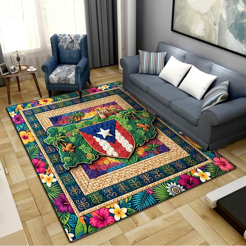 Motor Tractor Patchwork Carpet Rug for Living Room Bedroom Home Sofa Decoration, Kids Play Non-slip Floor Mat